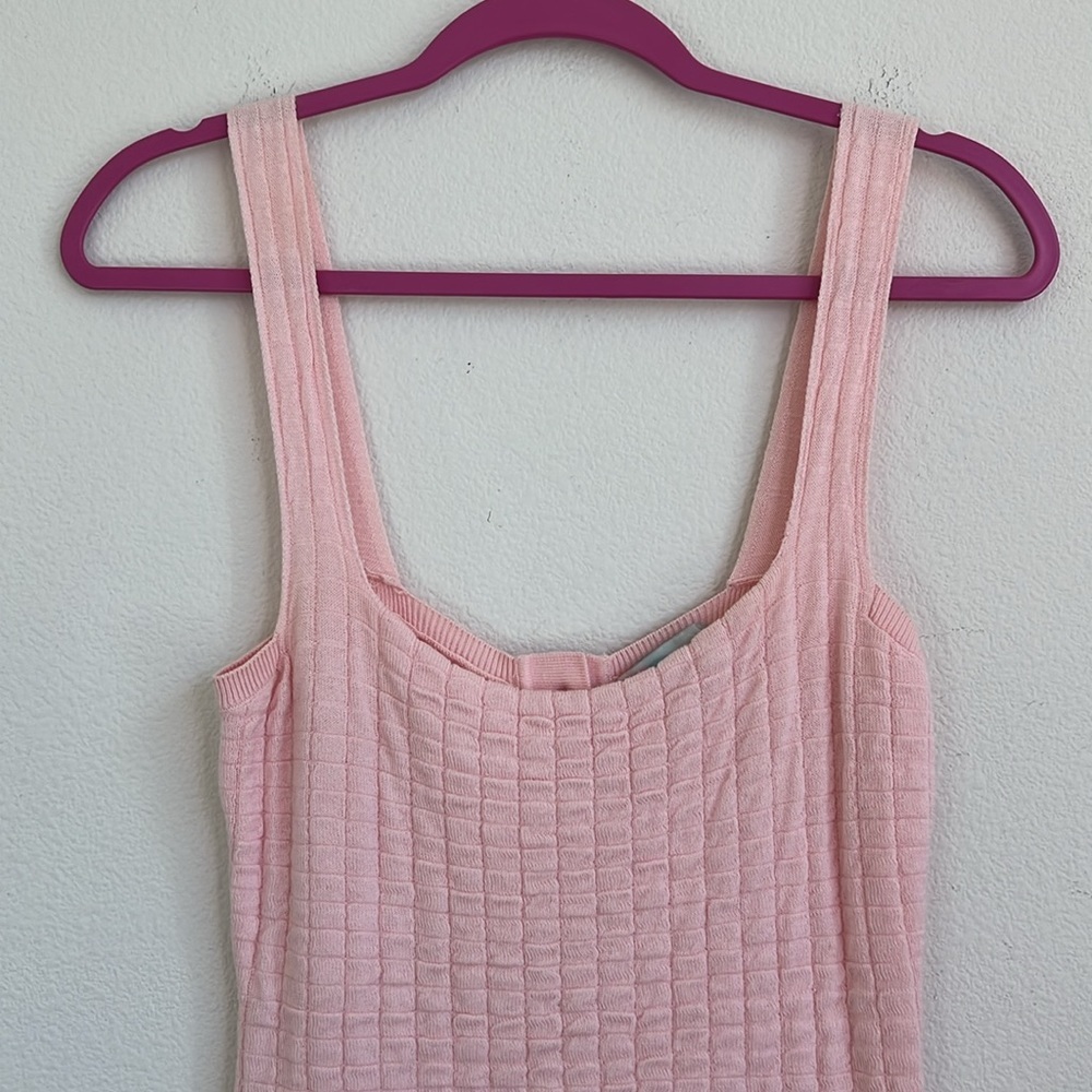 Free People Pink Ribbed Mini Dress - Picture 4 of 13